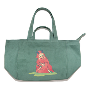 "Strawberry Faun" Tote Carrier Bag Green