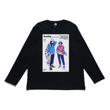 Load image into Gallery viewer, &quot;Sunday Penny&quot; Cut and Sew Wide-body Long Sleeved Tee White/Black