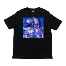 Load image into Gallery viewer, &quot;Blue&quot; Cut and Sew Wide-body Tee White/Black