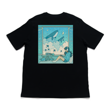 Load image into Gallery viewer, &quot;Whale Window&quot; Cut and Sew Wide-body Tee White/Black