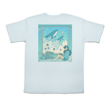 Load image into Gallery viewer, &quot;Whale Window&quot; Taper-Fit Heavy Cotton Tee Mint