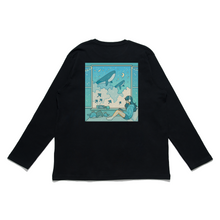 Load image into Gallery viewer, &quot;Whale Window&quot; Cut and Sew Wide-body Long Sleeved Tee White/Black