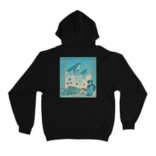 Load image into Gallery viewer, &quot;Whale Window&quot; Basic Hoodie White/Black