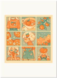 "Orange Moodboard" Giclee Art Print