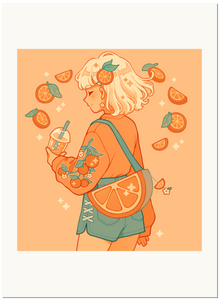 "Orange Bag" Giclee Art Print