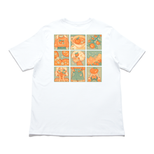 Load image into Gallery viewer, &quot;Orange Moodboard&quot; Cut and Sew Wide-body Tee White/Black