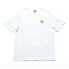 Load image into Gallery viewer, &quot;Orange Moodboard&quot; Cut and Sew Wide-body Tee White/Black