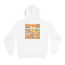 Load image into Gallery viewer, &quot;Orange Moodboard&quot; Basic Hoodie White/Black