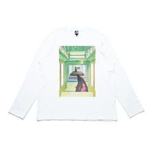 Load image into Gallery viewer, &quot;The Train&quot; Cut and Sew Wide-body Long Sleeved Tee White/Black