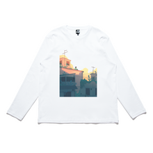 Load image into Gallery viewer, &quot;Waiting&quot; Cut and Sew Wide-body Long Sleeved Tee White/Black