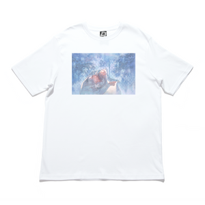 "Eyeline 9" Cut and Sew Wide-body Tee White