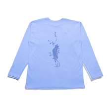Load image into Gallery viewer, &quot;Eyeline 9&quot; Taper-Fit Heavy Cotton Long Sleeve Tee Sky Blue