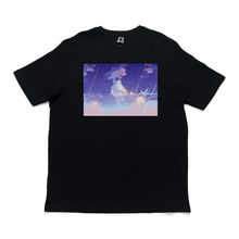 Load image into Gallery viewer, &quot;Galaxxea&quot; Cut and Sew Wide-body Tee White/Black