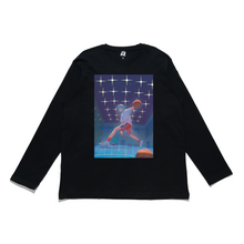 Load image into Gallery viewer, &quot;Basket&quot; Cut and Sew Wide-body Long Sleeved Tee White/Black