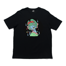 Load image into Gallery viewer, &quot;Youkaigirl&quot; Cut and Sew Wide-body Tee White/Black