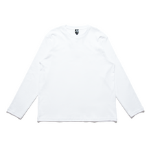 Load image into Gallery viewer, &quot;Akumu&quot; Cut and Sew Wide-body Long Sleeved Tee White