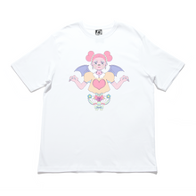 Load image into Gallery viewer, &quot;Rainbow Manananggal&quot; Cut and Sew Wide-body Tee White/Black