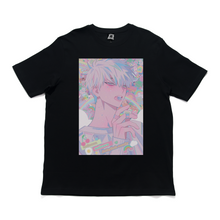 Load image into Gallery viewer, &quot;Jellyfish&quot; Cut and Sew Wide-body Tee White/Black