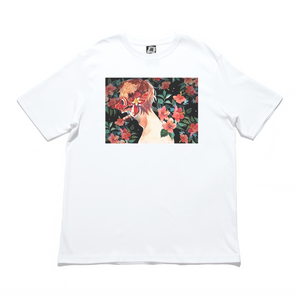 "Bloom" Cut and Sew Wide-body Tee White