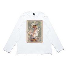 Load image into Gallery viewer, &quot;Forest Guardian&quot; Cut and Sew Wide-body Long Sleeved Tee Black/White