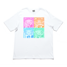 Load image into Gallery viewer, &quot;Kido I Raku&quot; Cut and Sew Wide-body Tee White/Black