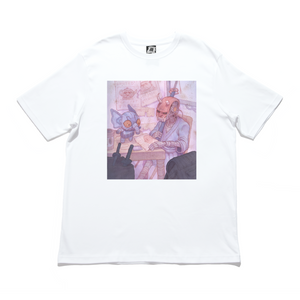 "Bounty Hunters" Cut and Sew Wide-body Tee White