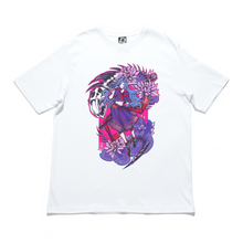 Load image into Gallery viewer, &quot;River Spirit-Blue&quot; Cut and Sew Wide-body Tee White/Black