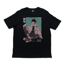 Load image into Gallery viewer, &quot;PAIN-TER&quot; Cut and Sew Wide-body Tee White/Black