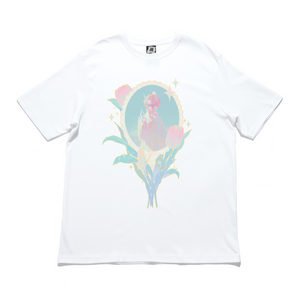 "Tulip" Cut and Sew Wide-body Tee White