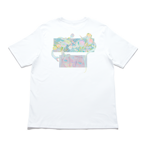 "Snake" Cut and Sew Wide-body Tee White