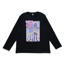 Load image into Gallery viewer, &quot;Party Entertainers&quot; Cut and Sew Wide-body Long Sleeved Tee White/Black