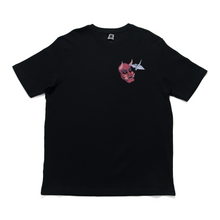 Load image into Gallery viewer, &quot;Oni-Shikigami&quot; Cut and Sew Wide-body Tee White/Black