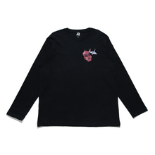 Load image into Gallery viewer, &quot;Oni-Shikigami&quot; Cut and Sew Wide-body Long Sleeved Tee White/Black