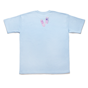 "Ring Ring!" Taper-Fit Heavy Cotton Tee Sky Blue