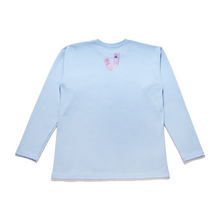 Load image into Gallery viewer, &quot;Ring Ring!&quot; Taper-Fit Heavy Cotton Long Sleeve Tee Sky Blue