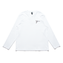 Load image into Gallery viewer, &quot;Space Patrol&quot; Cut and Sew Wide-body Long Sleeved Tee White