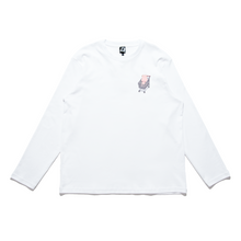 Load image into Gallery viewer, &quot;Shopping Master&quot; Cut and Sew Wide-body Long Sleeved Tee White/Black