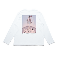 Load image into Gallery viewer, &quot;Claw Machine Master&quot; Cut and Sew Wide-body Long Sleeved Tee White/Black