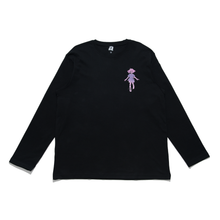 Load image into Gallery viewer, &quot;Girl&quot; Cut and Sew Wide-body Long Sleeved Tee White/Black