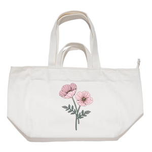 "Flower" Tote Carrier Bag Cream