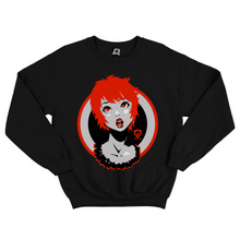 Load image into Gallery viewer, &quot;Short Red Hair Girl&quot; Basic Sweatshirt Black/White