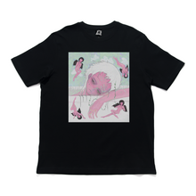 Load image into Gallery viewer, &quot;Merry Go Round&quot; Cut and Sew Wide-body Tee White/Black