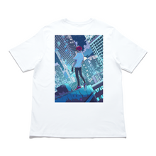 Load image into Gallery viewer, &quot;The Fear of Falling&quot; Cut and Sew Wide-body Tee White/Black