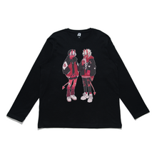 Load image into Gallery viewer, &quot;Oni Street Fashion&quot; Cut and Sew Wide-body Long Sleeved Tee White/Black