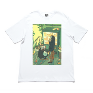 "Rusty Vending Machine" Cut and Sew Wide-body Tee White