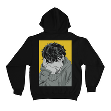 Load image into Gallery viewer, &quot;Gray Feeling&quot; Basic Hoodie Black/White