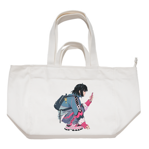 "I Want Chunky Sneakers" Tote Carrier Bag Cream