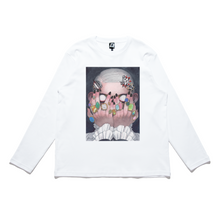 Load image into Gallery viewer, &quot;Arachnid&quot; Cut and Sew Wide-body Long Sleeved Tee White/Black