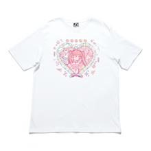 Load image into Gallery viewer, &quot;Pinksick&quot; Cut and Sew Wide-body Tee White/Black/Salmon Pink