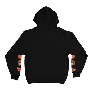 "Delivery" Basic Hoodie Black/White